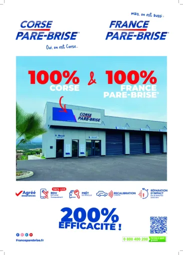 Corse Pare-Brise : Partenaire agréé du réseau France Pare Brise, Bastia, Corse Pare-Brise