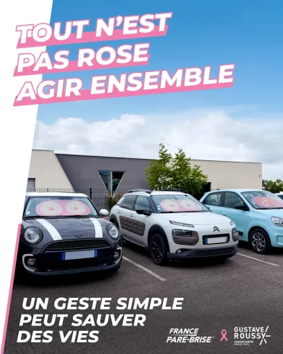 Corse Pare-Brise à Bastia s'engage pour Octobre Rose avec France Pare-Brise, Bastia, Corse Pare-Brise